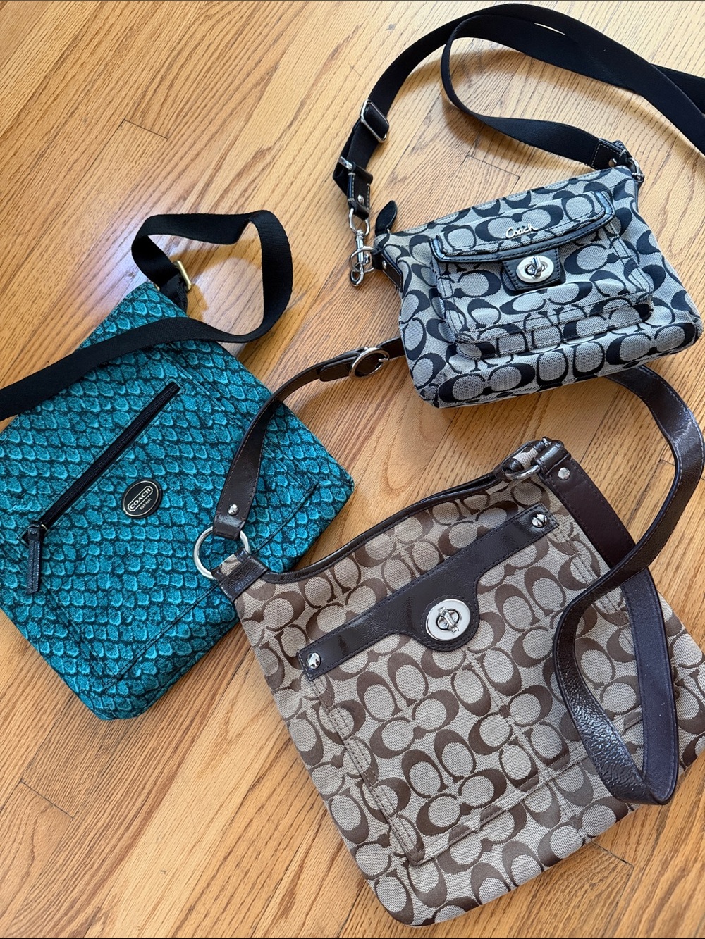 Coach Logo Bag Purse Lot - 3 Bags